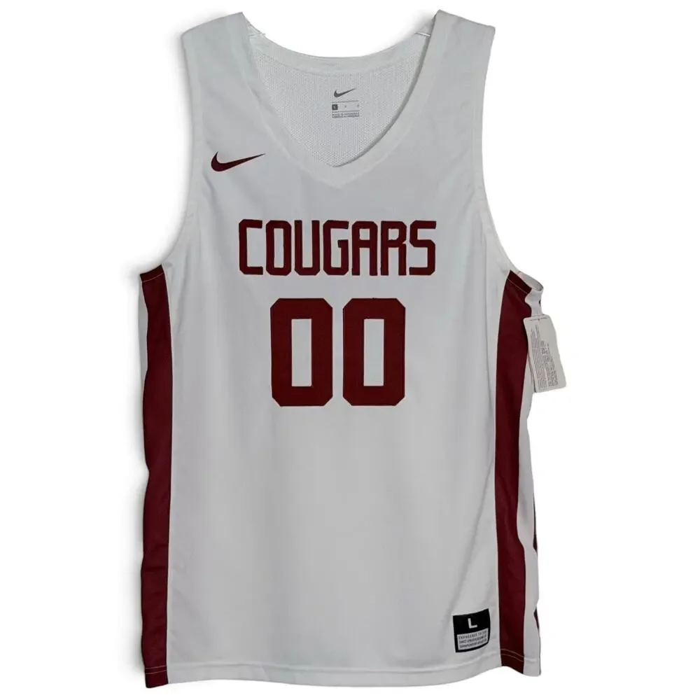 Nike Washington State Cougars Basketball Jersey NWT Womens L White Dri-FIT WSU